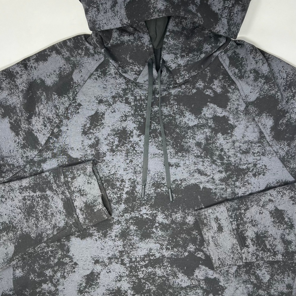 Lululemon Mens City Sweat Hoodie Astral Gray Acid Wash M3CKLS Size Large
